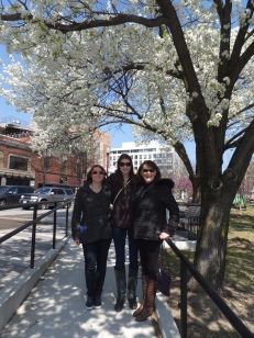 Sarah, Kate, Aleta & cherry blossoms