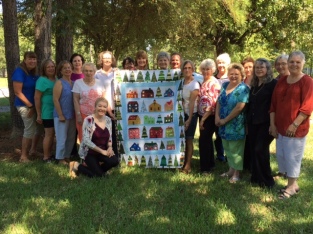 group photo of quilt