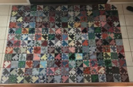 Tyler quilt top all sewn together