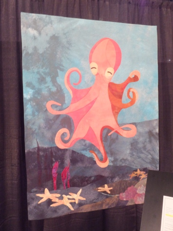 Octopus quilt on exhibit