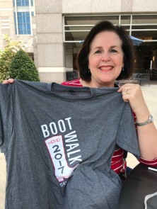 Dixie with 2017 Boot Walk t-shirt